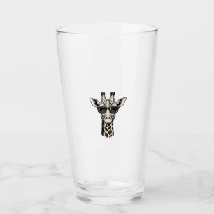 Copo De Pint Óculos de Sol de Girafa Legal Camisa de Gravura Vi