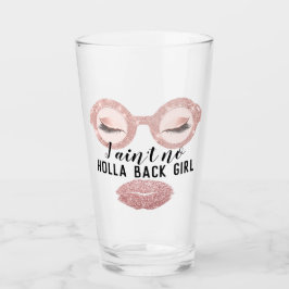 Copo De Pint Óculos Girly Rosa Funny Única Eyelashes Makeup