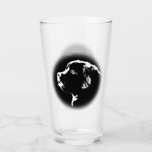 Copo De Pint Óculos Personalizados do Cachorro da Terra Nova