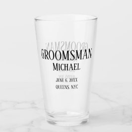 Copo De Pint Oferta de padrinho de casamento Personalizada