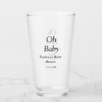 Oh bebê adicione nome chá de fraldas data simples 