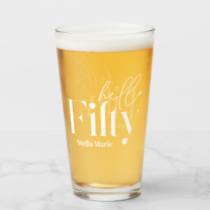 Copo De Pint Olá 50 anos modernos e elegantes 50 anos