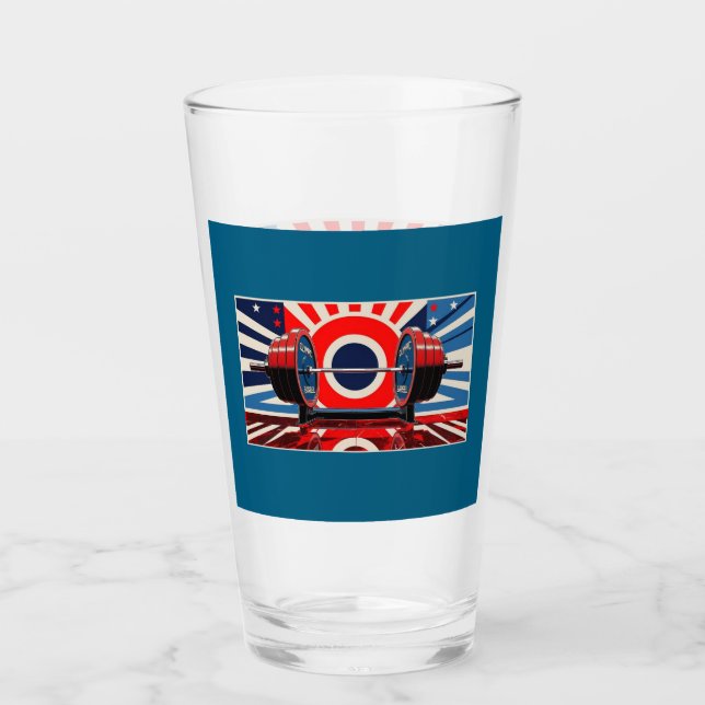 Copo De Pint Olimpiadas de Arte Pop Patriótica (Frente)