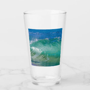 Copo De Pint Ondas de Praia de Verão no Oceano Azul
