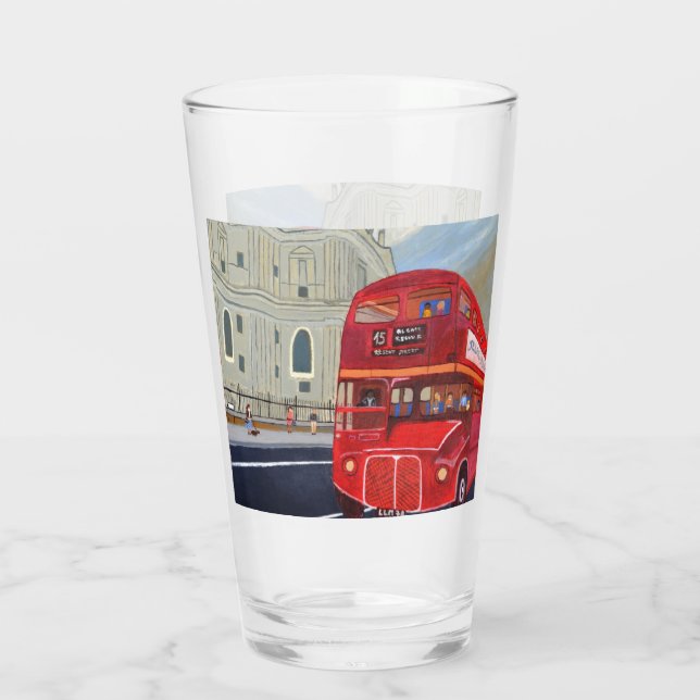 Copo De Pint ônibus de Londres (Verso)