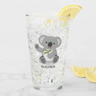 Copo De Pint Óptica de desenho animado, feliz e bonito