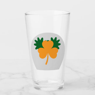 Copo De Pint Orange Clover American Bebendo Glass