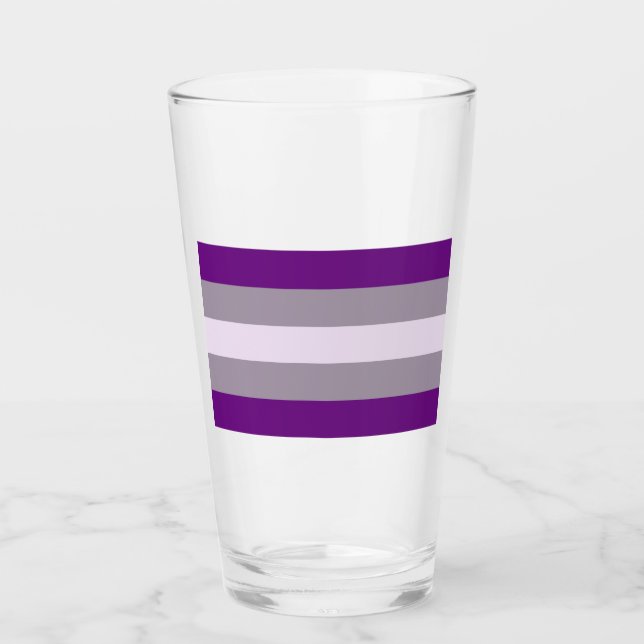 Copo De Pint Orgulho Cinzassexual (Frente)