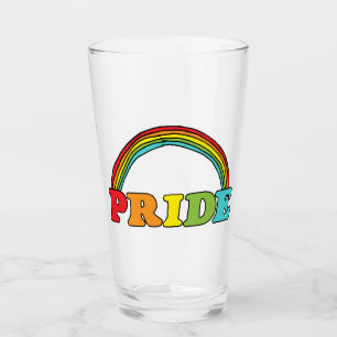 Copo De Pint Orgulho de texto e arco-íris