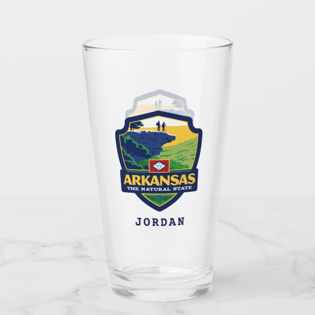 Copo De Pint Orgulho Estatal | Arkansas (Frente)
