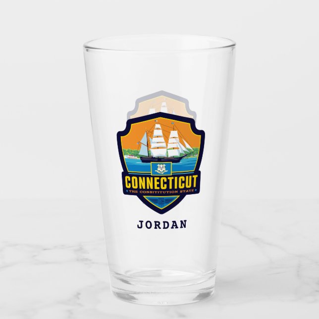 Copo De Pint Orgulho Estatal | Connecticut (Frente)