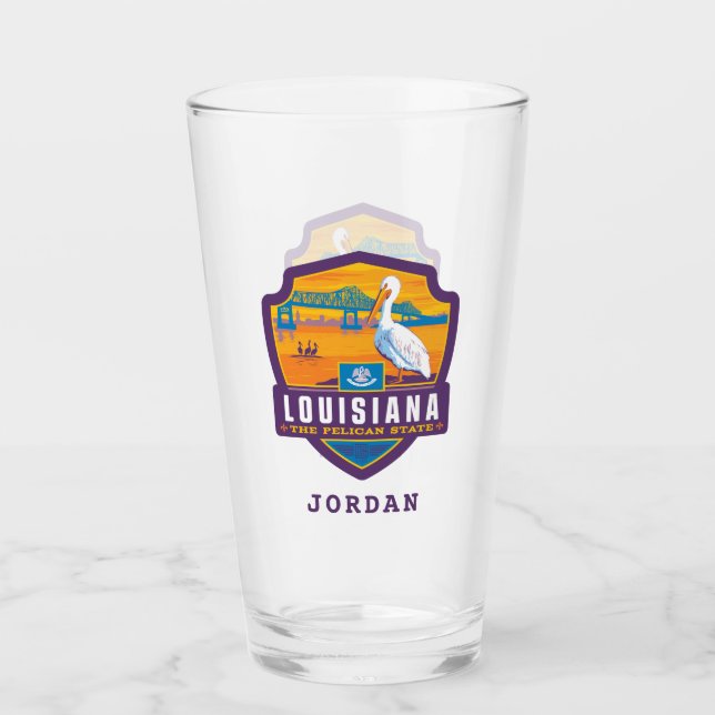 Copo De Pint Orgulho Estatal | Louisiana (Frente)