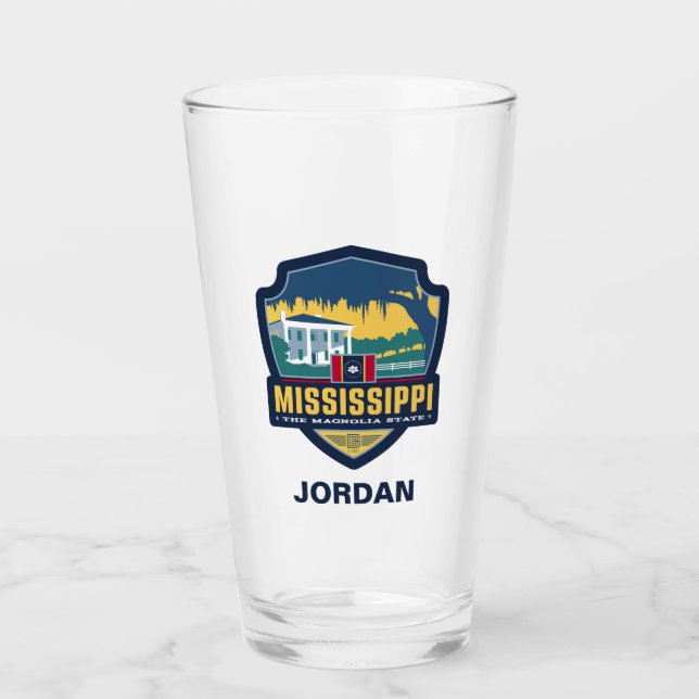 Copo De Pint Orgulho Estatal | Mississippi (Frente)