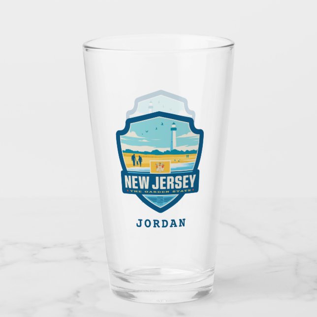 Copo De Pint Orgulho Estatal | Nova Jersey (Frente)