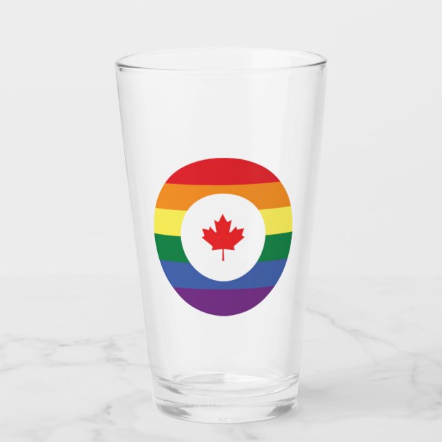 Copo De Pint Orgulho gay do Canadá (Frente)