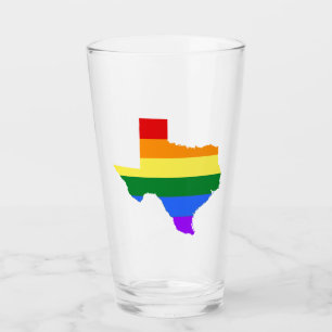 Copo De Pint Orgulho gay  Texas Rainbow