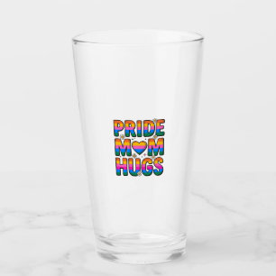 Copo De Pint Orgulho Mãe Abraços Arco-Íris Vintage Desenho Veto