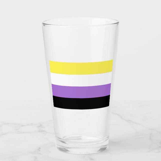 Copo De Pint Orgulho Não Binário (Frente)