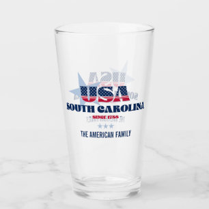 Copo De Pint Orgulho Patriótico Personalizado da Carolina do Su