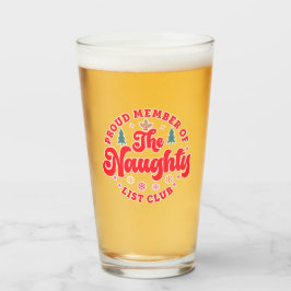 Copo De Pint Orgulhoso Membro Do Clube Da Lista Maldita, Natal