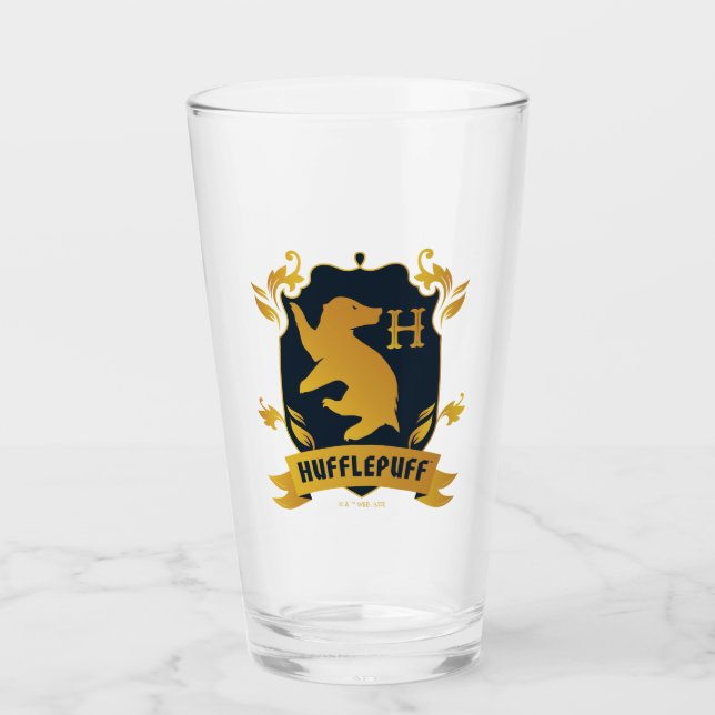 Copo De Pint Ornamentado HUFFLUFF™ House Crest (Frente)