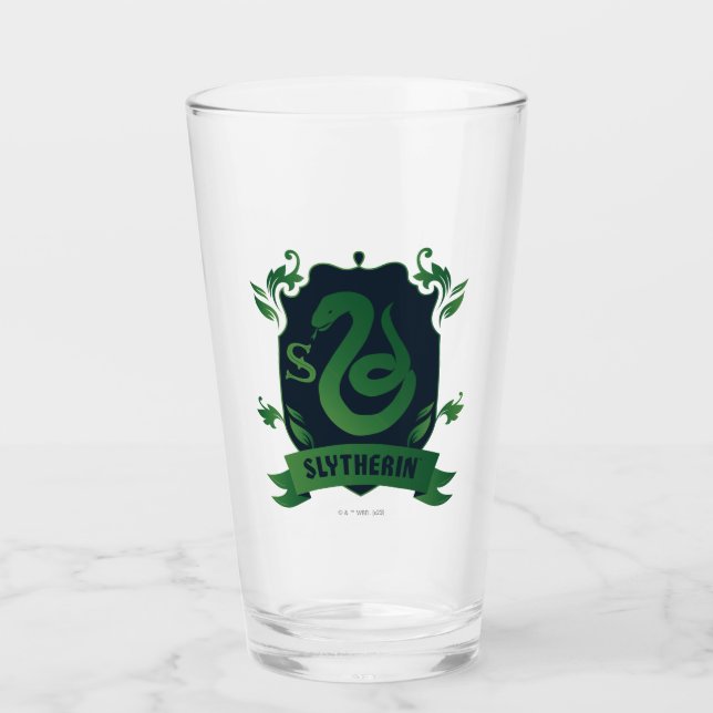 Copo De Pint Ornamentado SLYTHERIN™ House Crest (Frente)