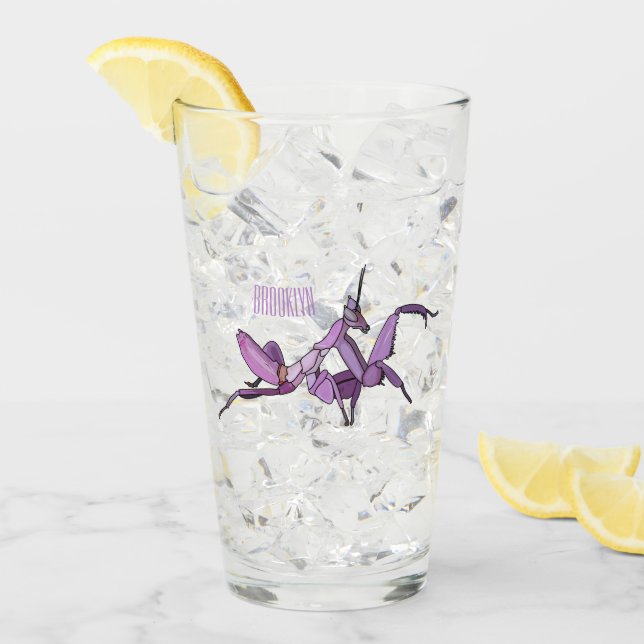 Copo De Pint Orquídea de desenho (Gelo frontal)