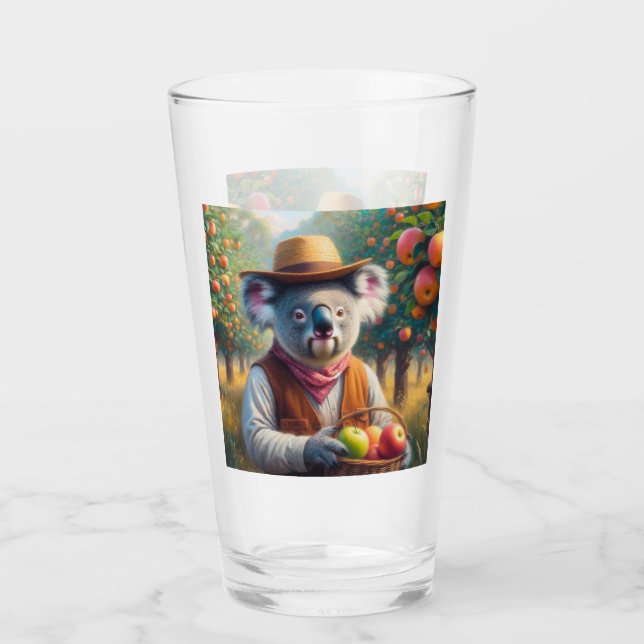 Copo De Pint Orquídea de maçã Koala (Frente)