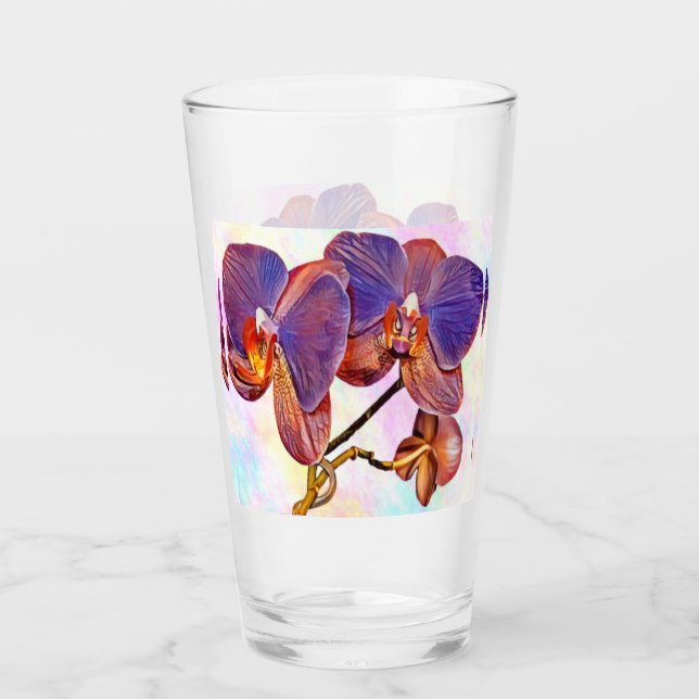 Copo De Pint orquídea violeta e âmbar (Frente)