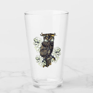 Copo De Pint Orquídeas Verdes da Coruja ouro