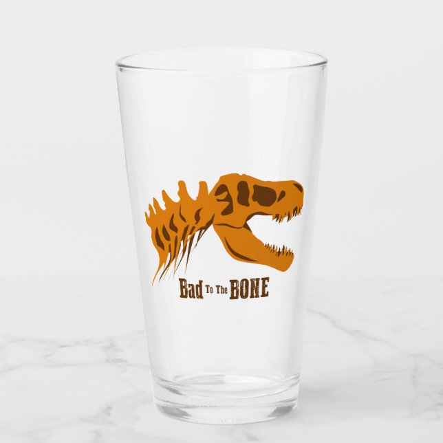 Copo De Pint Ossos T-Rex (Frente)