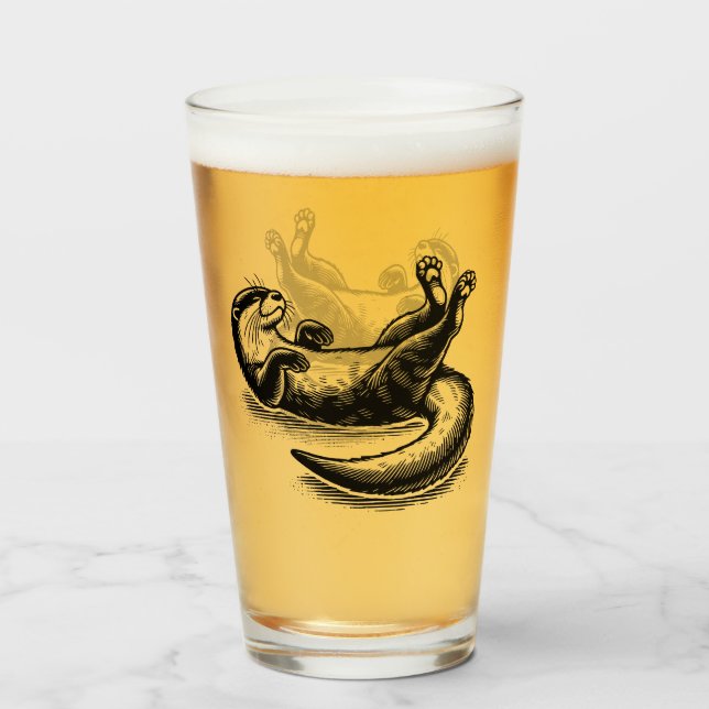 Copo De Pint Otter (Frente (Preenchido))