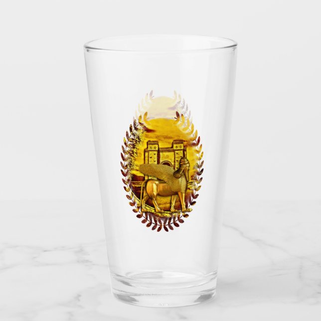 Copo De Pint Ouro Assyria Glass (Frente)