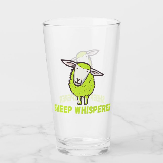 Copo De Pint Ovelhas-bruxas-engraçadas (Frente)