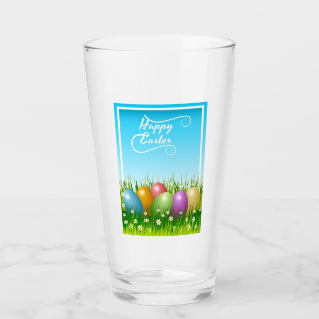 COPO DE PINT OVOS COLORIDOS LESTE "FELZ PASCOA" (Frente)