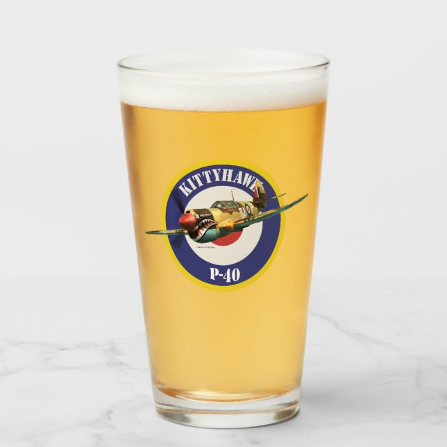 Copo De Pint "P-40 Kittyhawk" (Frente (Preenchido))