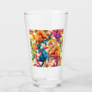 Copo De Pint Padrão de Macaco do Rococo