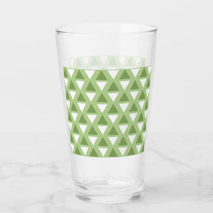 Copo De Pint Padrão geométrico verde pastel simples