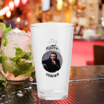 Copo De Pint Padrinho de casamento de despedida de solteiro<br><div class="desc">Personalize e adicione um nome e uma foto. Texto preto: Padrinho de casamento</div>