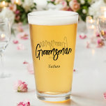 Copo De Pint Padrinho de casamento de Vidro de Casamento Branco<br><div class="desc">Taça de vidro padrinho de casamento em White Script Preto para Casamento. Verifique a coleção de armazenamento abaixo para obter itens correspondentes.</div>