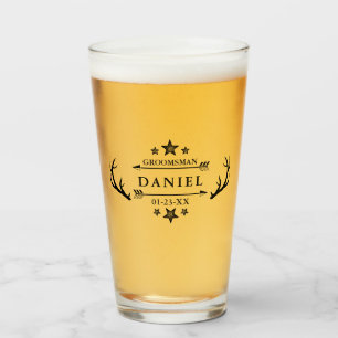 Copo De Pint Padrinho de casamento Dift Wedding Favorito Antler