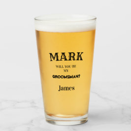 Copo De Pint Padrinhos de casamento de Casamento de Proposta de