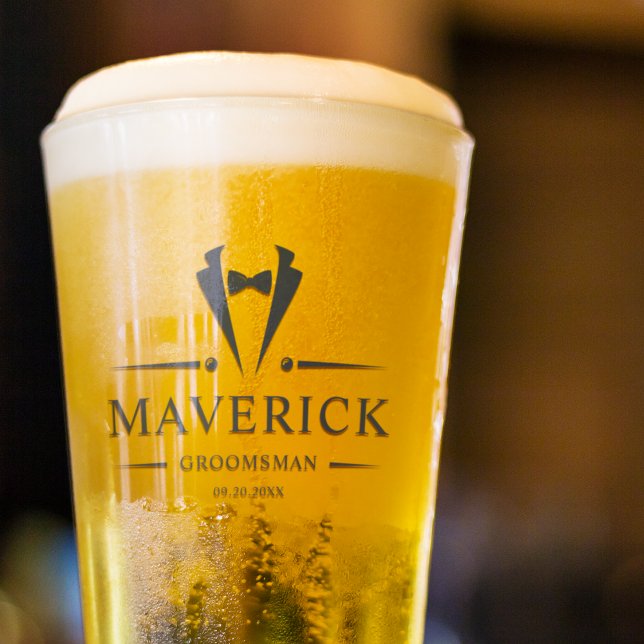 Copo De Pint Padrinhos de casamento Modernos Oferecem Cerveja E (Criador carregado)