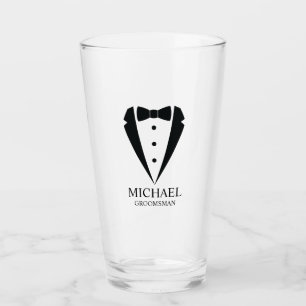 Copo De Pint Padrinhos de casamento personalizados de terno de 