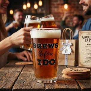 Copo De Pint Padrinhos de casamento Proposta de vidro, Breve an