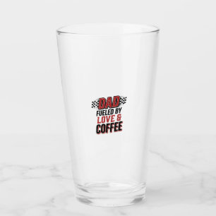 Copo De Pint Pai Alimentado por Amor e Café Design de Camisa de