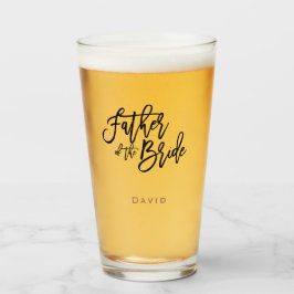 Copo De Pint Pai da tipografia/nome/presente da escrita noiva