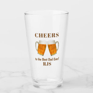 Copo De Pint Pai de Aniversário Melhor De Cerveja De Monograma