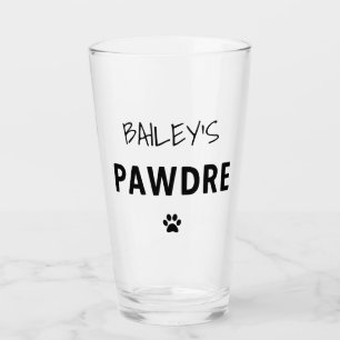 Copo De Pint Pai de Cachorro de Tipografia de Pawdre Personaliz