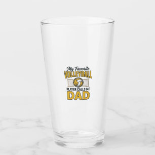Copo De Pint Pai de Volei Meu Jogador Favorito Me Chama de Pai